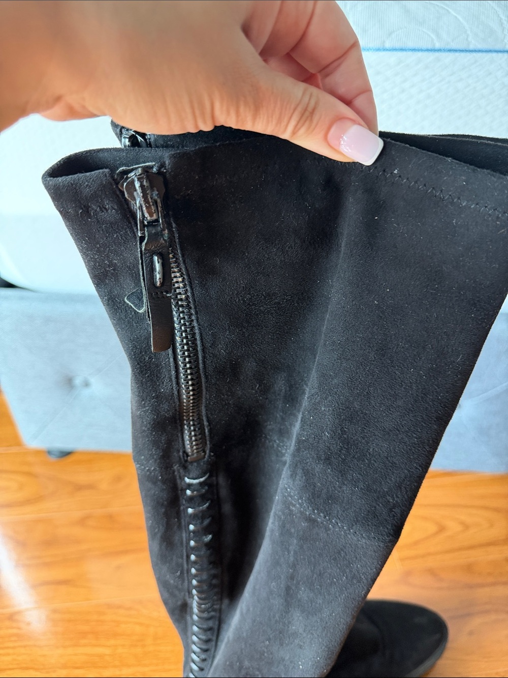 Kendall and Kylie over the Knee boots Faux Suede Leather SZ 8.5 - Picture 3 of 10